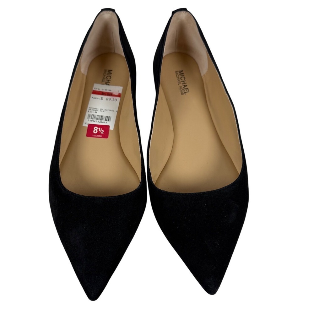 Michael Kors Black Pointed Flats